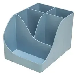 Exacompta Stiftehalter Kunststoff 11,0 x 12,0 x 16,0 cm Blau/Grau 5 St.