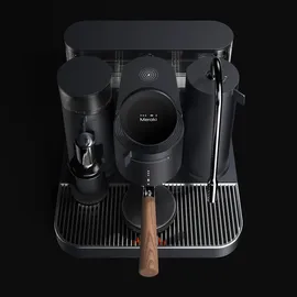 roastly munich Meraki Espressomaschine mit Mahlwerk Schwarz