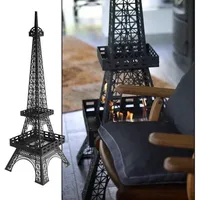 gowoll Echtfeuer-Dekokamin Ethanol-Kamin Bioethanol Brenner Alkohol Kamin Eifelturm Höhe 165 cm (Ethanol-Kamin Bio-Ethanol-Brenner 3 Std., 1-St., Einzelartikel), Bioethanol, tragbar schwarz