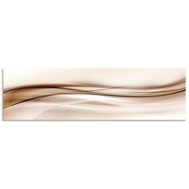Artland Küchenrückwand »Braune abstrakte Welle«, (1 tlg.), Alu Spritzschutz mit Klebeband, einfache Montage, braun