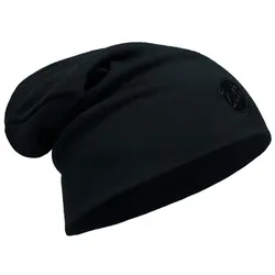 Buff Merino Wool Thermal Hat Slouchy - SCHWARZ