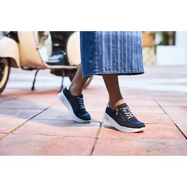 Rieker Plateau-Sneaker Blau/Silber 42