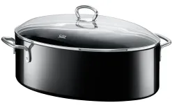 SILIT Professional Ovaler Bräter, mit Deckel 2136186908 , Maße: 36 x 25 cm, 5 x 20 cm