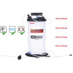 KS Tools Vakuum-Absaugpumpe 9,5 Liter inklusive 4 Sonden