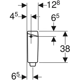 Geberit AP123 Aufputzspülkasten Weiß