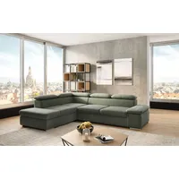 sit&more Ecksofa SIT & MORE "Valantine L-Form" Sofas Gr. B/H/T: 272cm x 73cm x 226cm, Microfaser, Ottomane links, mit Bettfunktion, braun (schlamm) inkl. Kopf- und Armteilverstellung, wahlweise mit Bettfunktion