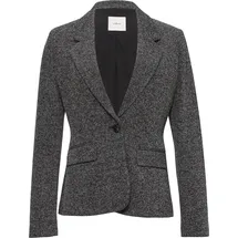 s.Oliver Schmal geschnittener Blazer aus Interlockjersey - schwarz - 34