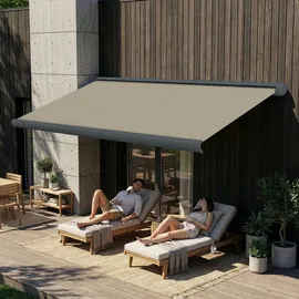 Eclipse Kassettenmarkise 5,6 x 3,5 m grau