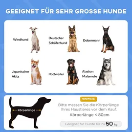 PawHut Hundebett mit Baldachin 122 x 92 x 108 cm dunkelblau