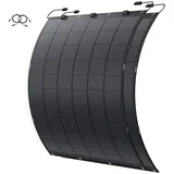 ALLDREI Flexibel Solarpanel 450W, Solarmodul 2x225W für Balkon Dach Wand und Wohnmobil, IP68 Wasserdicht Photovoltaik 213°Biegung