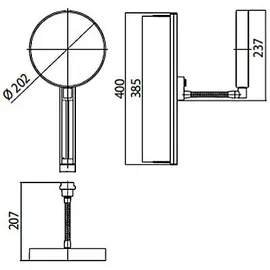 EMCO 109500115 Wandspiegel chrom