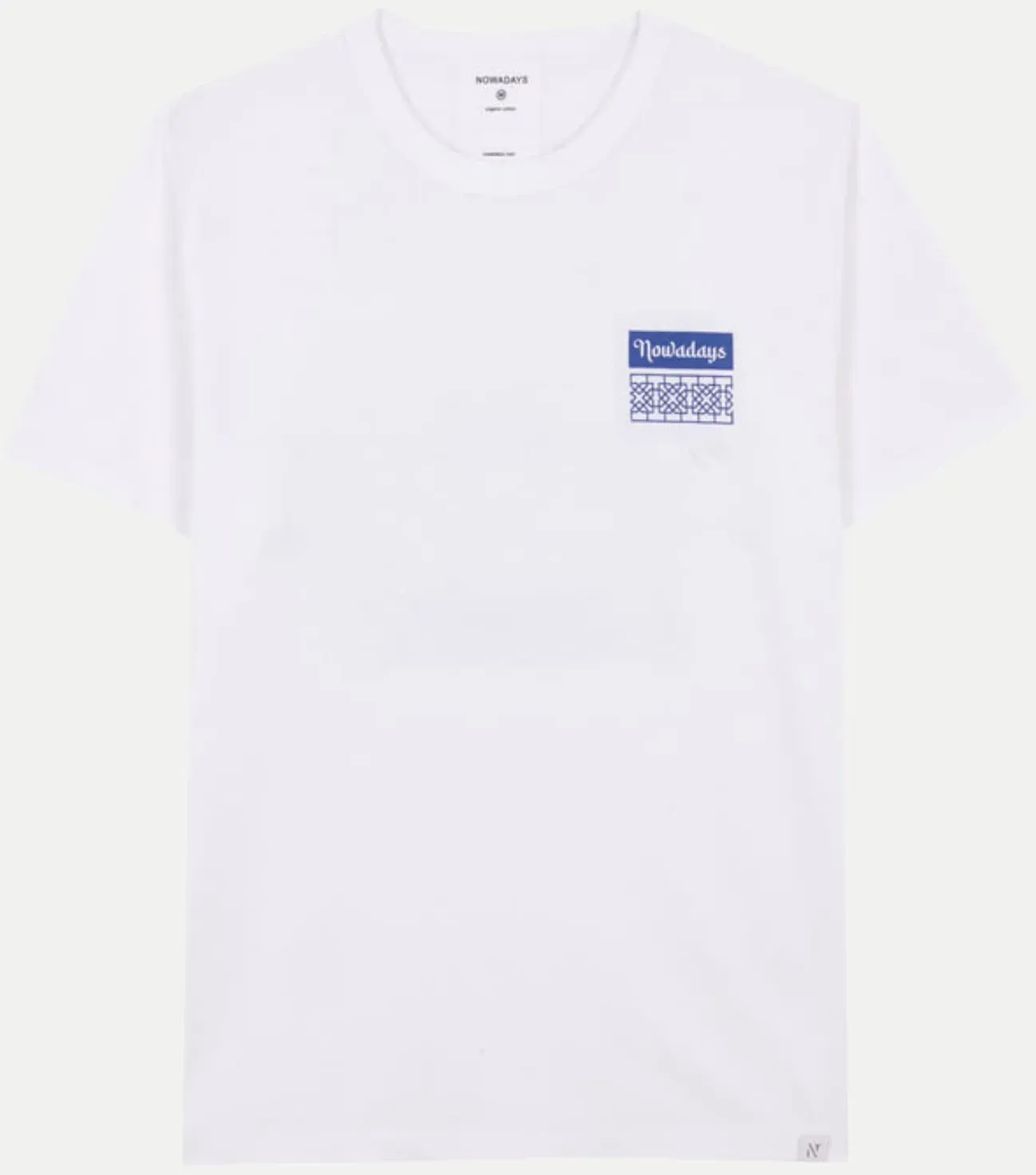 T-Shirt mit Backprint Weiß L