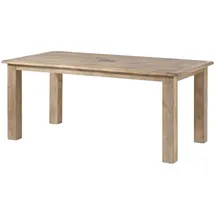 MASSIVMOEBEL24.DE Esstisch Mango 200x100x76 beige lackiert RAILWAY