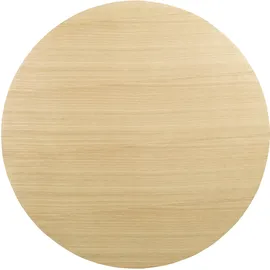 SalesFever Couchtisch rund Beige Eiche 80 x 30 cm