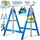 Masko Teleskop-Arbeitsbock inkl. Handschuhe blau 4 St.
