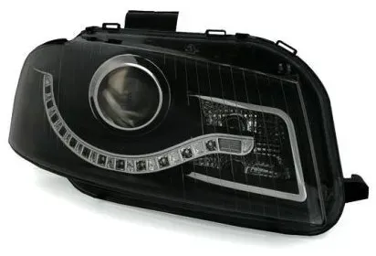 Kristall-Scheinwerfer für Audi A3 Dayline (2003–2008) - schwarz