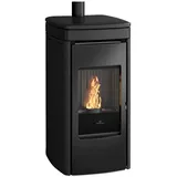 Edilkamin Pelletofen | Yana 9+ Evo | 9,2 kW | Keramik Schwarz