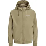 JACK & JONES Jack and Jones JJERUSH HOOD BOMBER in Beige | Gr.: M