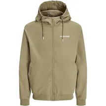 JACK & JONES Jack and Jones JJERUSH HOOD BOMBER in Beige | Gr.: M