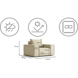 kaiser möbel Sonne Exclusicve Loungeset beige