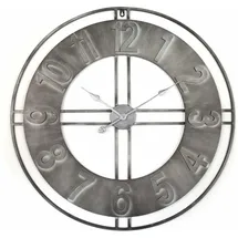 wall-art Wanduhr XL Industrial 50,0 cm Ø 50 cm silber