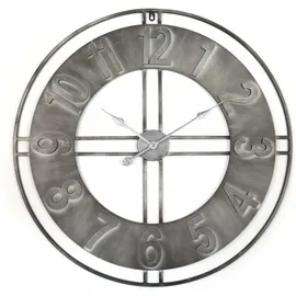 wall-art Wanduhr XL Industrial 50,0 cm Ø 50 cm silber