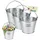 GarPet Putzeimer Zinkeimer 5 Liter 3 St.