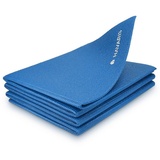Navaris Klappbare Fitnessmatte - 4mm Sportmatte Fitness Pilates Sport Gymnastikmatte rutschfest - Reise Yogamatte faltbar blau