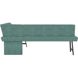 Home Affaire Eckbank HOME AFFAIRE "Sava", grün (aulla 39), B:211cm H:84cm, 100% rPES, Sitzbänke, Eckbank, mit Wellenfederung im Sitz