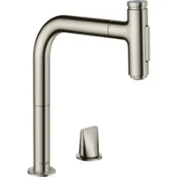 Hansgrohe Metris Select M71 200 2jet sBox Edelstahl Finish (73818800)