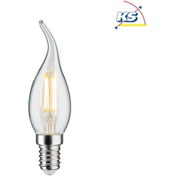 Paulmann LED Filament Kerze Windstoß, 230V, E14, 4.8W 2700K 470lm, dimmbar, klar PAUL-28687