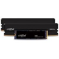 Crucial T500 2TB Gen4 NVMe M.2 Interne Gaming SSD & Crucial Pro Desktop RAM 48GB Kit (2x24GB) DDR5 6000MHz