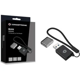 Conceptronic BIAN07B TF/MicroSD 3.0 Kartenleser, UHS-I, USB 3.0, 5Gbps