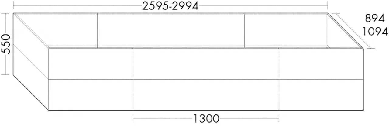 Burgbad Wannenverkleidung Sand Hochglanz, SEVQ275F0091F0787 SEVQ275F0091F0787