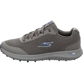 SKECHERS GO Golf MAX Fairway 3 Sneaker, Charcoal Textile/Navy Trim, 45.5 EU