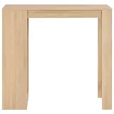 vidaXL Bartisch mit Regal 110 x 50 x 103 cm Eichenbraun