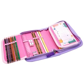 Belmil Premium Schulranzen Set 5 -teilig für Mädchen Für kleine Kinder, Erstklässler mit Patch Set/Brustgurt, Hüftgurt/Magnetver...