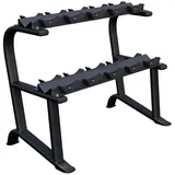Gorilla Sports Kurzhantelablage mit 2 Ablagen EINHEITSFARBE No Size