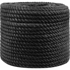 vidaXL Juteseil 10 Jute Schwarz 100% 10 m