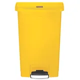 Rubbermaid Slim Jim Kunststoff Pedal vorne 50 l yellow