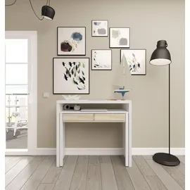 Dmora Schreibtisch Billings Weiß / Eiche