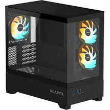 Gigabyte C201 PANORAMIC PC-Gehäuse – Mid-Tower, m-ATX, Unterstützung für 360-mm-Radiator, 3 vorinstallierte Lüfter, USB 3.0, unterstützt RGB Fusion