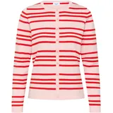 St Tropez Strickjacke PilaSZ Chalk Pink Red Multi Stripe L