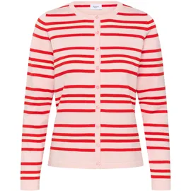 St Tropez Strickjacke PilaSZ Chalk Pink Red Multi Stripe L