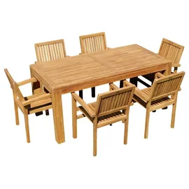 ASS Altenburger Teak Set 7-tlg. Braun