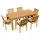ASS Altenburger Teak Set 7-tlg. Braun