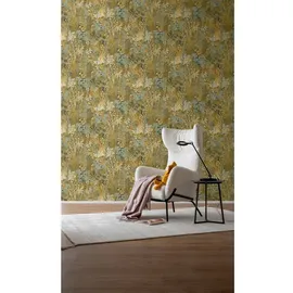 Schöner Wohnen Vliestapete BOTANICAL Dschungel 10,05 m x 0,53 m Grün/Beige 600643