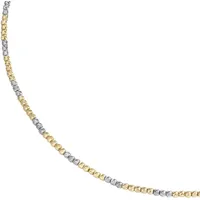 Luigi Merano Kette mit facettierten Kugeln, Gold 585 45 cm Hellbraun Damen