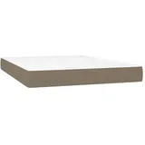 vidaXL Taschenfederkernmatratze Taupe 140 x 200 cm H3