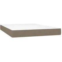 vidaXL Taschenfederkernmatratze Taupe 140 x 200 cm H3